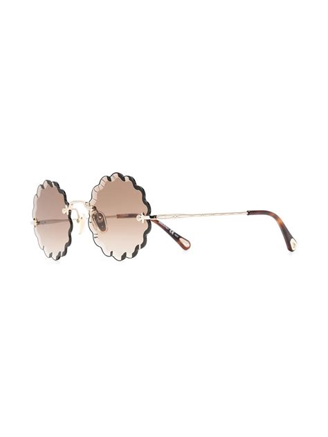 chloe scalloped sunglasses.